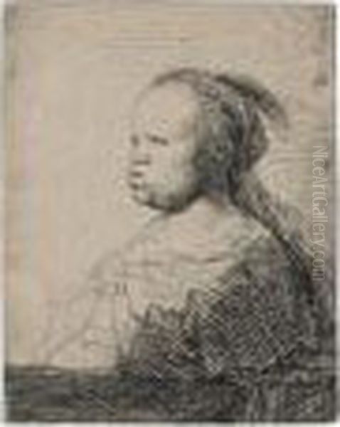 The White Negress Oil Painting by Rembrandt Van Rijn