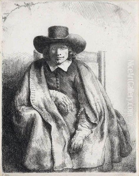 Clement De Jonghe, 
Printseller Oil Painting by Rembrandt Van Rijn