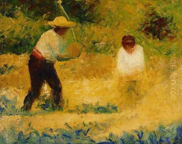 The Stone Breaker III Oil Painting by Georges Seurat