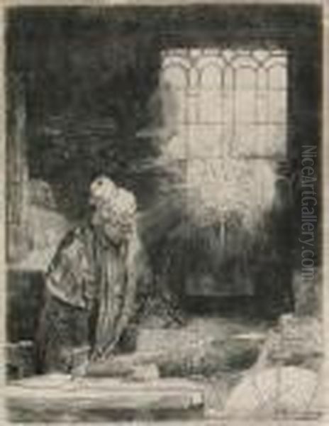 Faust Oil Painting by Rembrandt Van Rijn