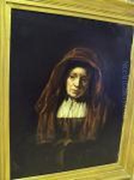 Portrait Of An Old Lady Oil Painting by Rembrandt Van Rijn