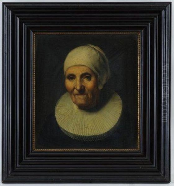 Portrait De Vieille Femme Oil Painting by Rembrandt Van Rijn