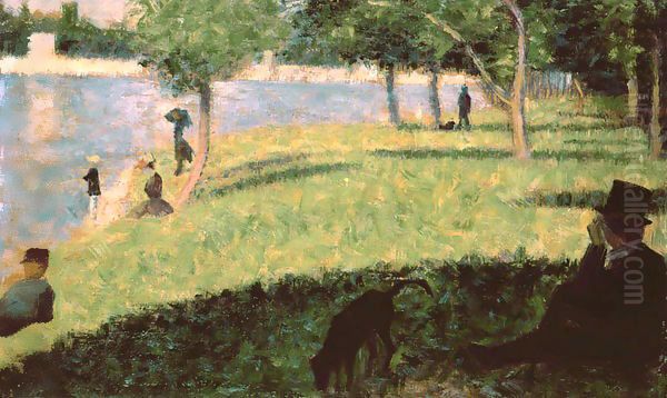 Study for 'La Grande Jatte' Oil Painting by Georges Seurat