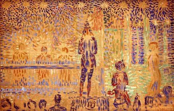 Study for 'Invitation to the Sideshow' Oil Painting by Georges Seurat