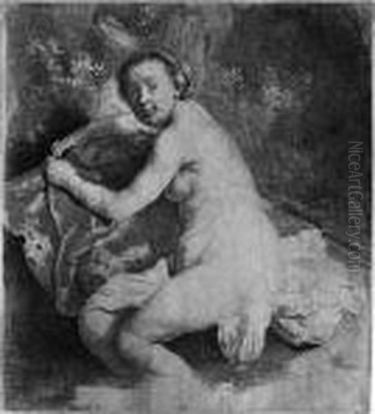 Diana Im Bade Oil Painting by Rembrandt Van Rijn