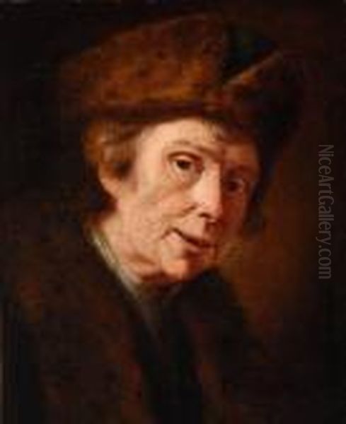 Portrait Of A Man Oil Painting by Rembrandt Van Rijn