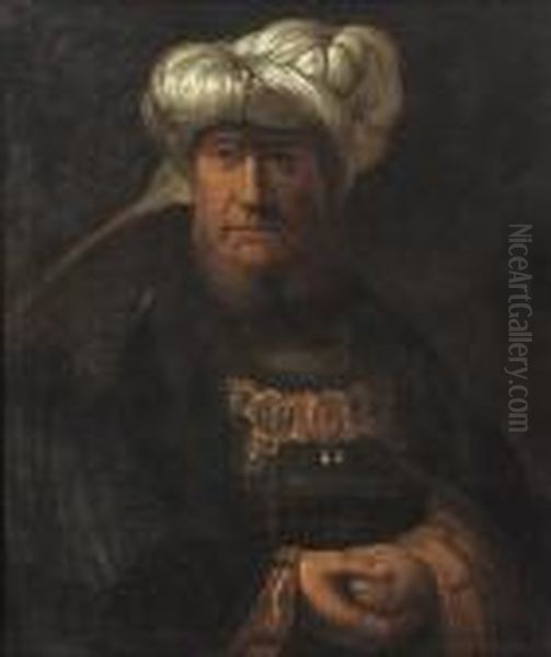 A Tronie Oil Painting by Rembrandt Van Rijn