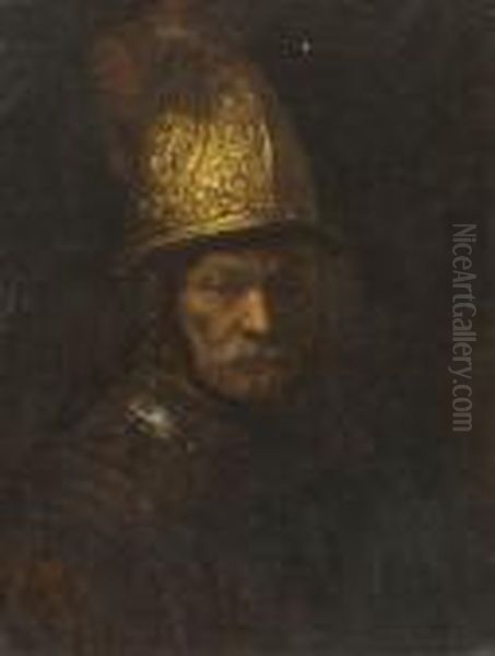 Der Mann Mit Dem Goldhelm Oil Painting by Rembrandt Van Rijn