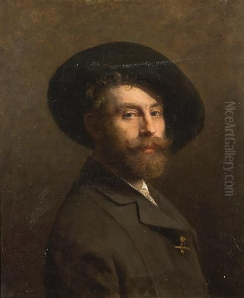 Self Portrait Of The Artist Oil Painting by Rembrandt Van Rijn