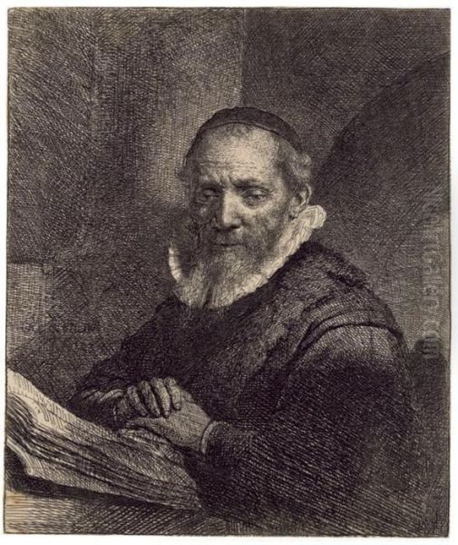 Jan Cornelis Sylvius Oil Painting by Rembrandt Van Rijn