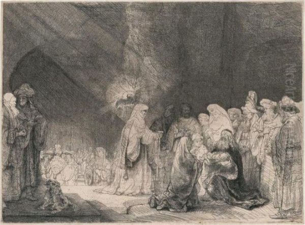 The Presentation In The Temple Oil Painting by Rembrandt Van Rijn