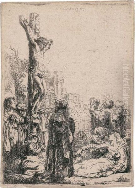 The Crucifixion Oil Painting by Rembrandt Van Rijn