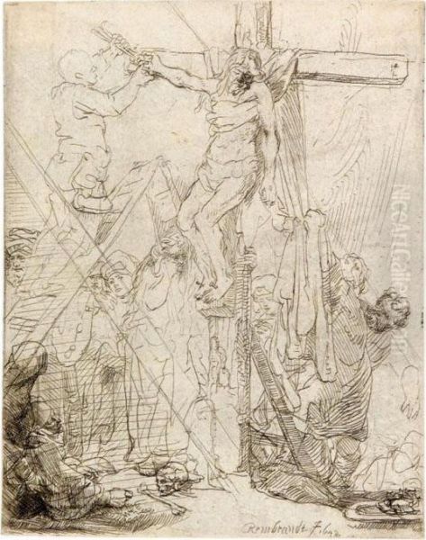 The Descent From The Cross Oil Painting by Rembrandt Van Rijn