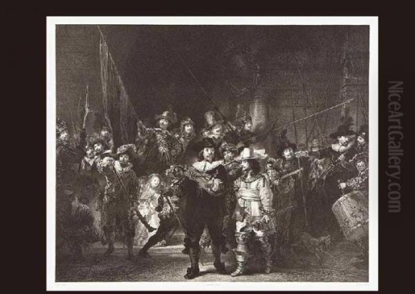 A Night Watch Oil Painting by Rembrandt Van Rijn