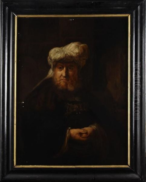 Man I Turban Oil Painting by Rembrandt Van Rijn