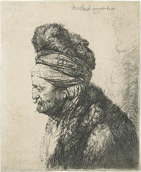 The Second Oriental Head. Oil Painting by Rembrandt Van Rijn