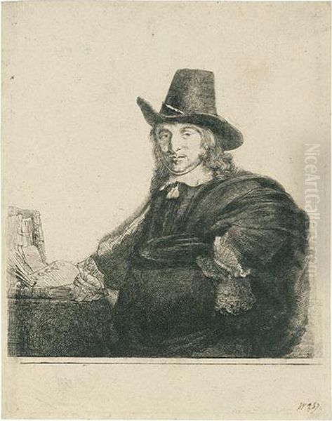 Jan Asselyn, Painter. Oil Painting by Rembrandt Van Rijn