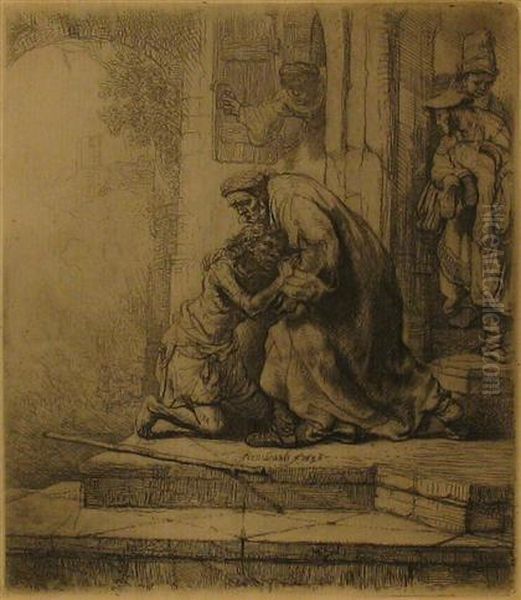 The Return Of The Prodigal Son Oil Painting by Rembrandt Van Rijn