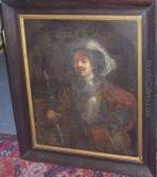 Portrait Of A Nobleman In Armour Oil Painting by Rembrandt Van Rijn