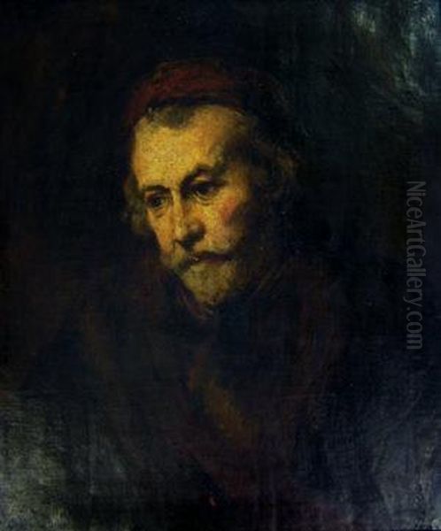 Old Man Dressed As Saint Paul Oil Painting by Rembrandt Van Rijn