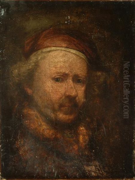 Self Portrait Oil Painting by Rembrandt Van Rijn