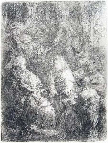 Joseph Seine Traume Erzahlend Oil Painting by Rembrandt Van Rijn