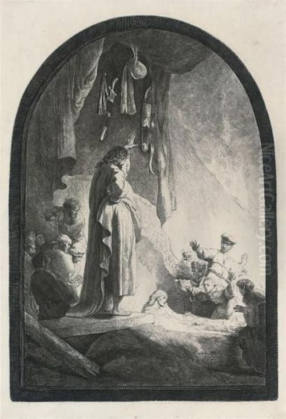 The Raising Of Lazarus Oil Painting by Rembrandt Van Rijn