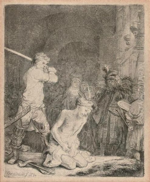 The Beheading Of John The Baptist Oil Painting by Rembrandt Van Rijn