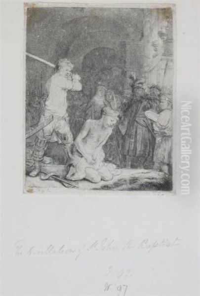 The Beheading Of St John The Baptist Oil Painting by Rembrandt Van Rijn