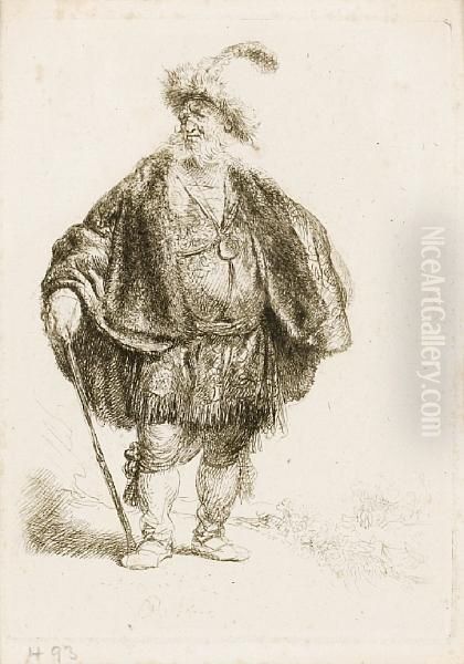 The Persian (bartsch 152) Oil Painting by Rembrandt Van Rijn