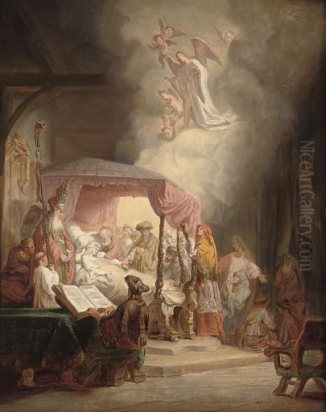 The Dormition Of The Virgin Oil Painting by Rembrandt Van Rijn