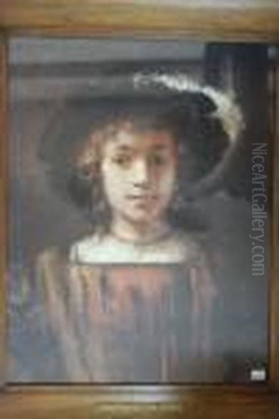 The Artist Oil Painting by Rembrandt Van Rijn