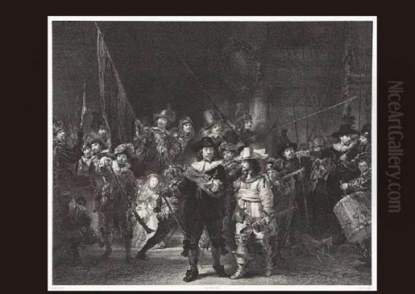 The Night Watch[a.mouilleron Oil Painting by Rembrandt Van Rijn