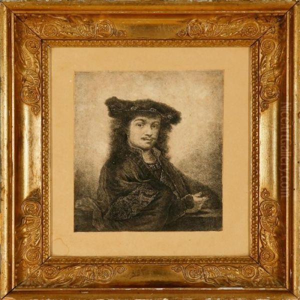 The Artist's Self Portrait Oil Painting by Rembrandt Van Rijn