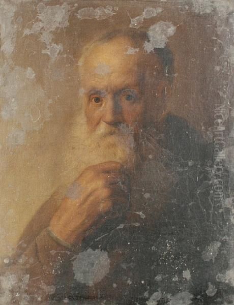 Portrait, Thought To Be Of Michelangelo Oil Painting by Rembrandt Van Rijn