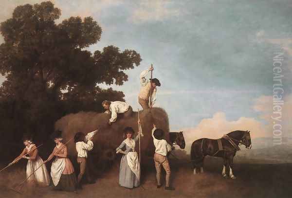 Haymaking 1785 Oil Painting by George Stubbs