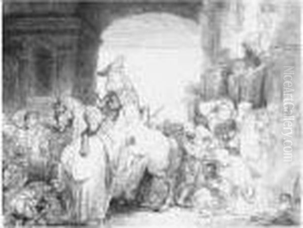 The Triumph Of Mordecai Oil Painting by Rembrandt Van Rijn