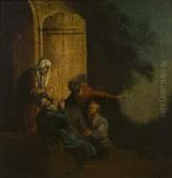 The Return Of Tobias Oil Painting by Rembrandt Van Rijn