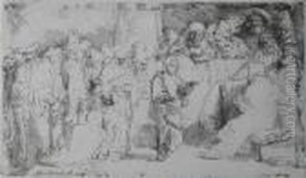 Christ Disputing With The Doctors Oil Painting by Rembrandt Van Rijn