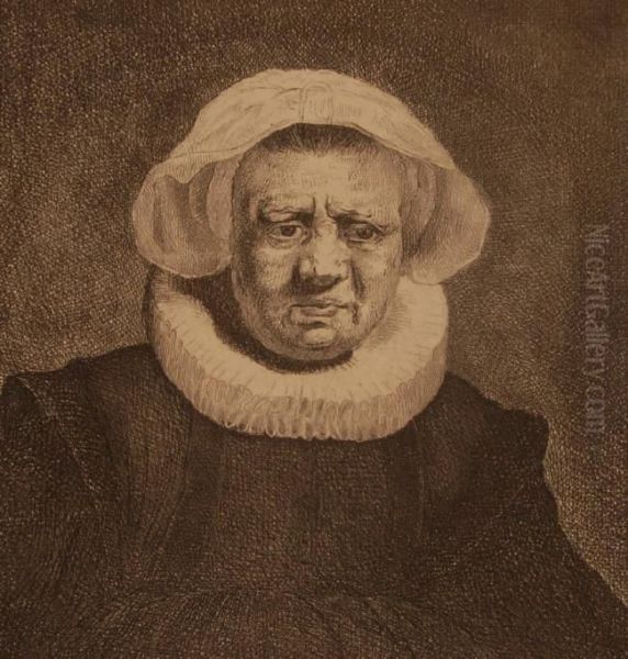 Portrait Of A Woman Oil Painting by Rembrandt Van Rijn