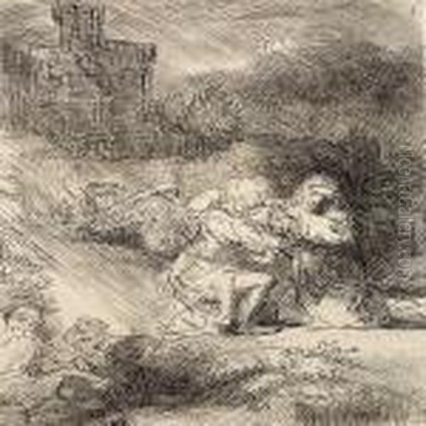 The Agony In The Garden Oil Painting by Rembrandt Van Rijn