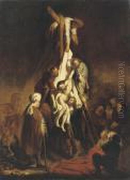 The Descent From The Cross Oil Painting by Rembrandt Van Rijn