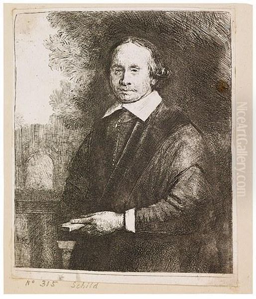 Jan Antonides Van Der Linden, Physician Oil Painting by Rembrandt Van Rijn