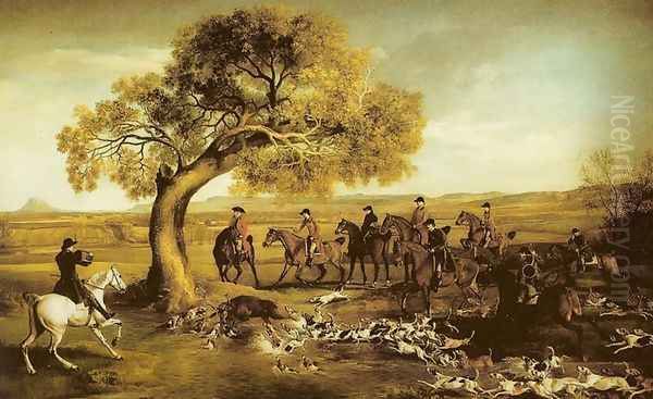 Grosvenor Hunt Oil Painting by George Stubbs