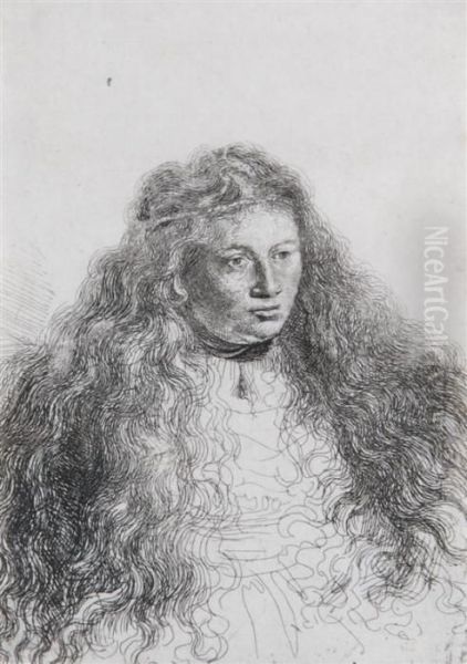 So-called Study For The Great Jewish Bride Oil Painting by Rembrandt Van Rijn