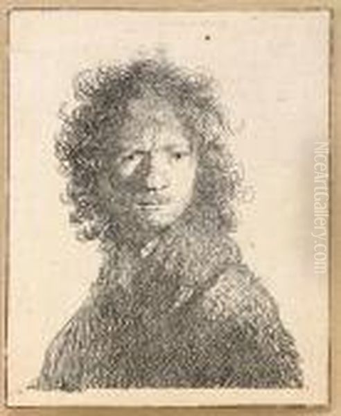 Bust Oil Painting by Rembrandt Van Rijn