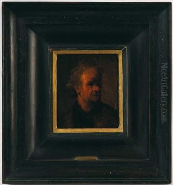 Suiveur De, Portrait D'homme Oil Painting by Rembrandt Van Rijn