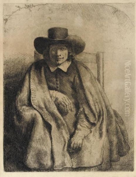 Clement De Jonghe (b., Holl. 272; H. 251) Oil Painting by Rembrandt Van Rijn