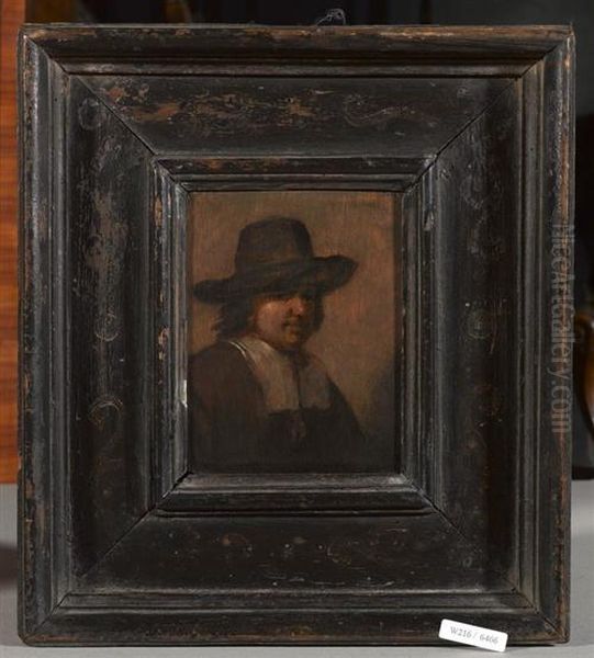 Portrait Eines Mannes. Oil Painting by Rembrandt Van Rijn