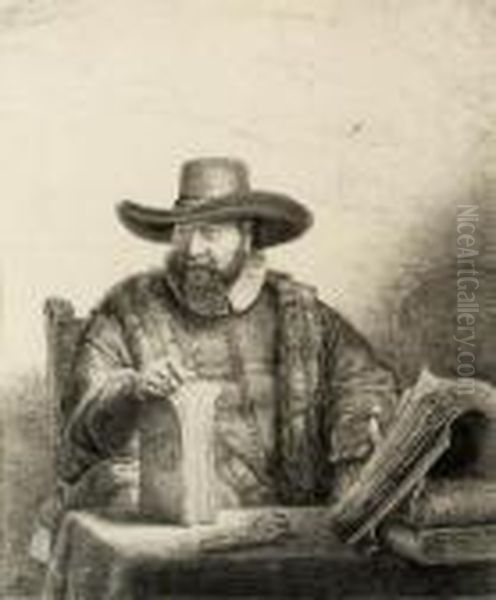 Cornelis Claesz. Anslo, Preacher (b., Holl. 271; H. 187) Oil Painting by Rembrandt Van Rijn